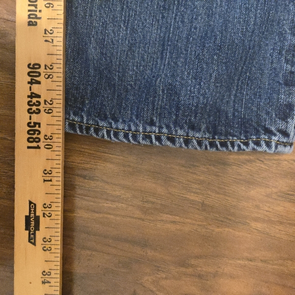 Ralph Lauren Polo Jeans Blue Finest Made Denim Straight Cotton Mens 36x30 - Picture 5 of 7